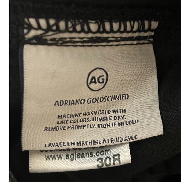 AG Adriano Goldschmied jeans Isabelle X high rise straight crop size 30 - Picture 6 of 6